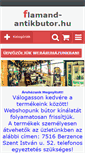 Mobile Screenshot of flamand-antikbutor.hu