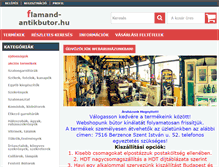 Tablet Screenshot of flamand-antikbutor.hu
